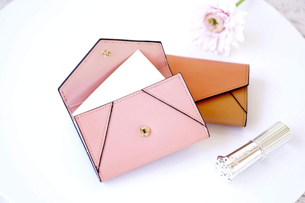 [OKURAYA] Letter-Style Business Card Holder (Blue)