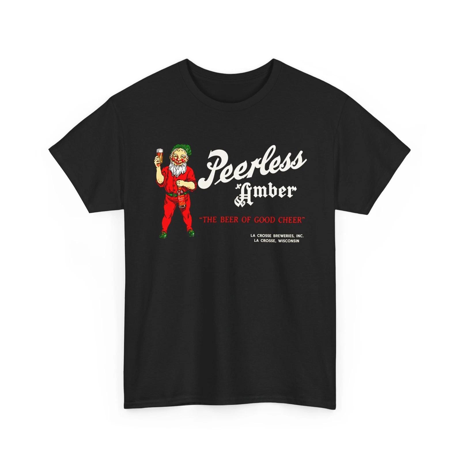 Peerless Amber The Beer Of Good Cheer La Crosse WI Retro Breweriana T-Sirt S