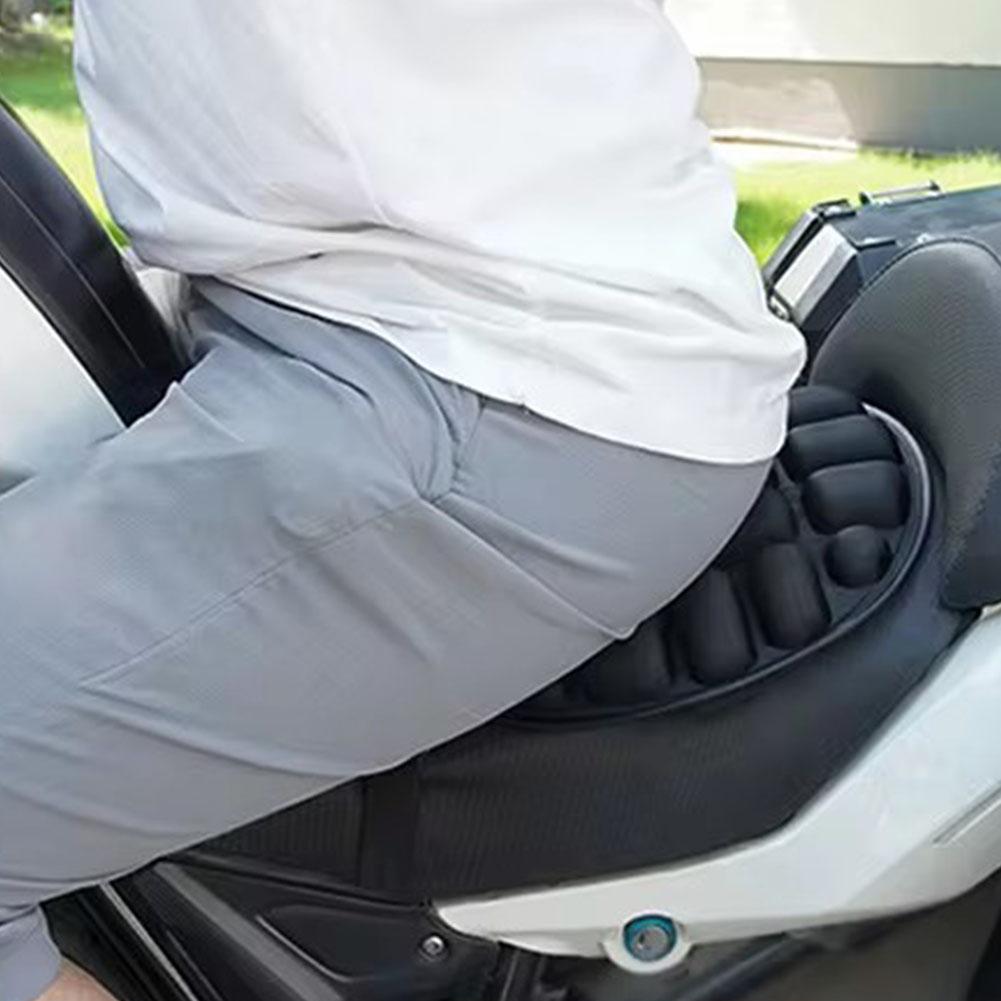 Motorcycle Seat Cushion Black Foam Soft Comfortable Breathable Seat Covers Mat Motorcycles Electric Bike Accessories Seat Cover