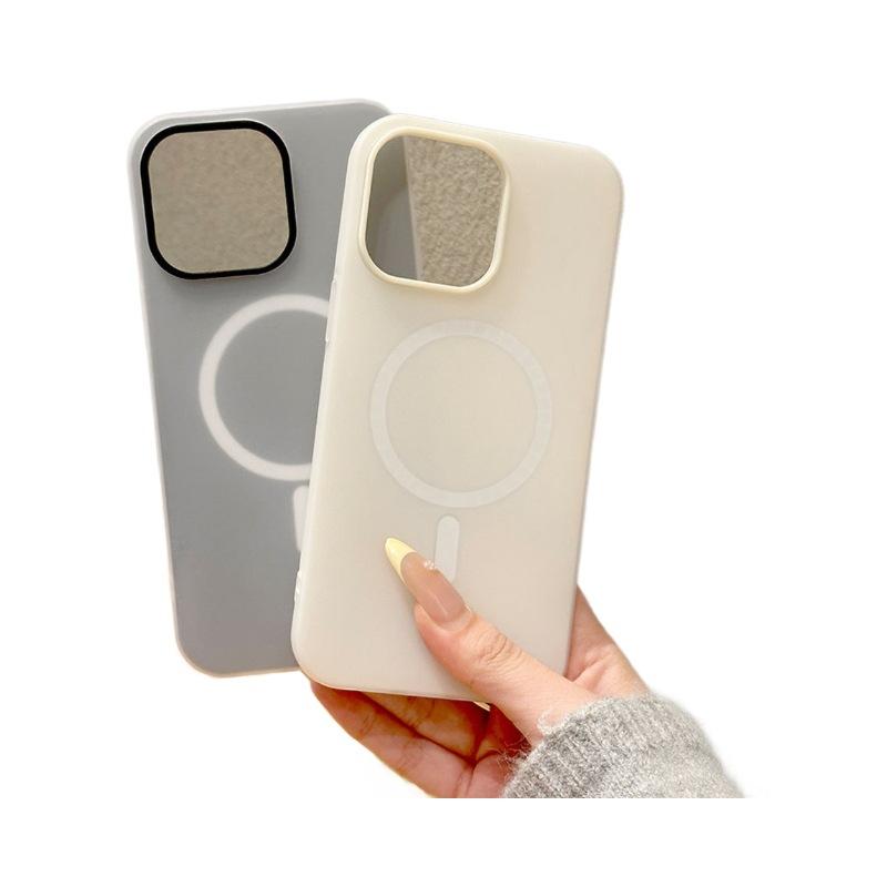 Candy Color Two In One Magnetic Suction Suitable for Apple 16 Mobile Phone Case IPhone 15 Protective Case Trendy Ins Style Pure Color
