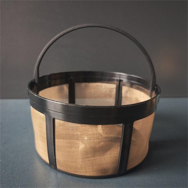 Coffee Filter 12 Cup with Stainless Steel Mesh Replacement Basket Espresso Filter Screen Kitchen Accessory