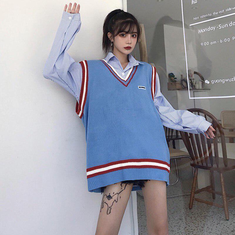 Женщины простой полосатый блузка корейской моды Топы Blusas случайные ладель Длинные рукава блузка – купить по низким ценам в интернет-магазине Joom