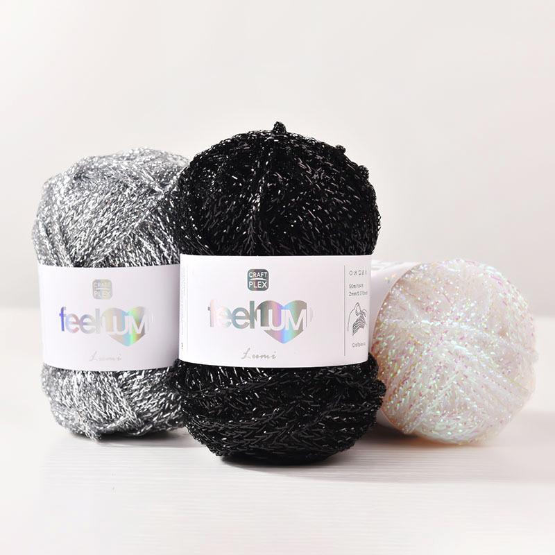 50m/roll Hand Woven Hook Rope DIY Material Cord Fancy Knitting Yarn Creative Shiny Thread For Handicraft DIY Weaving 2mm