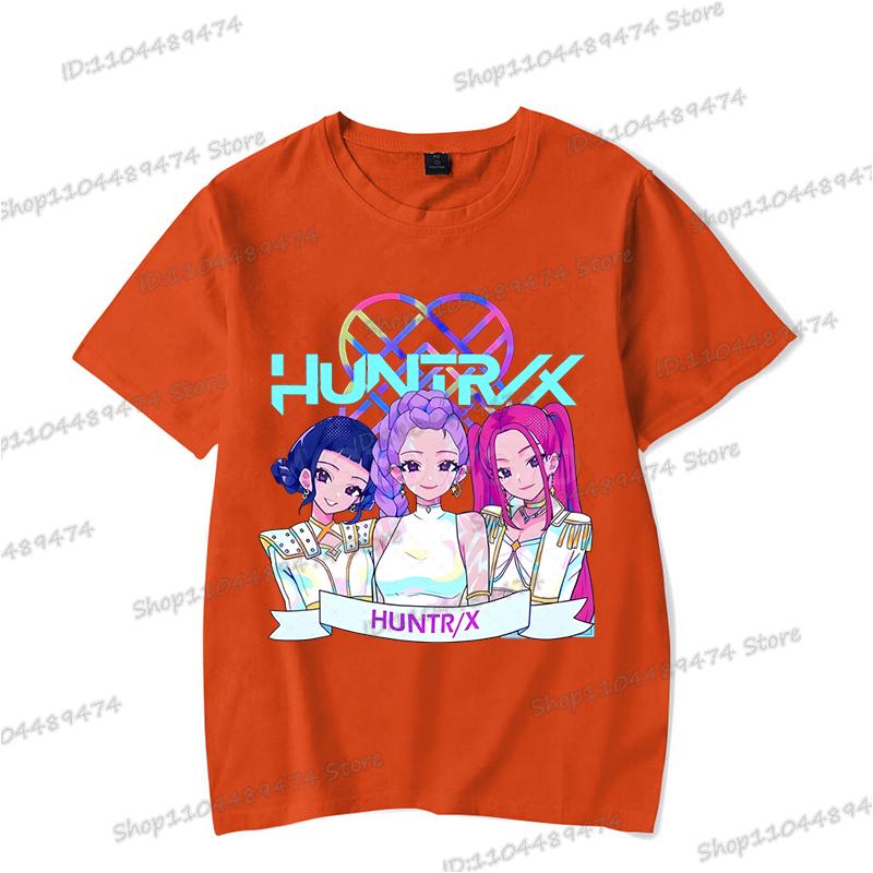 Hip Hop Kpop Lovci démonů Tričko Ženy Muži Vtipná Rumi Zoey Mira Trička Kreslená Korejská Ulzzang Dospívající Děti Crewneck Trička