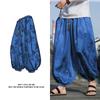 Outdoor Brand Pants for Men Lce Silk Dragon Dark Flower Loose Bloomers High Quality Wide Leg Casual Trousers Male