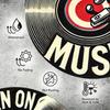 Vintage Vinyl Record Metal Poster Music Room Wall Decor