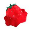 Halloween Strawberry  Hat Headgear Plush Fruit Head Cover for Masquerade Halloween Plush Cartoon Hat Headgear