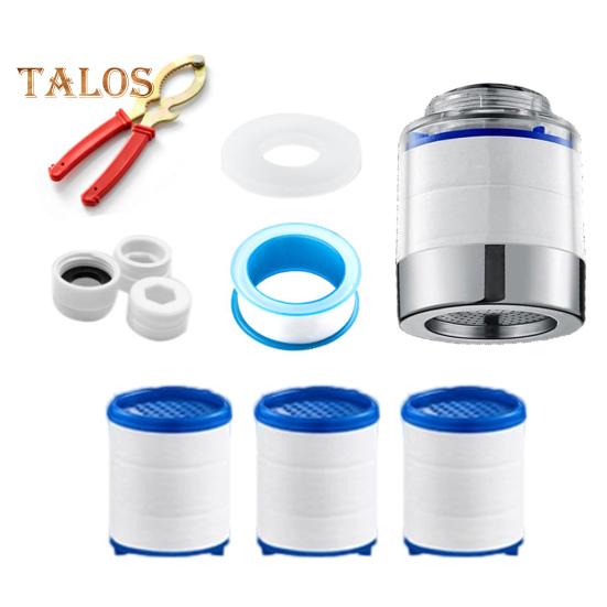 

Фильтр для воды на кран с 3 сменными фильтрами, универсальный, простая установка, адаптер для фильтра для кухонной раковины белый