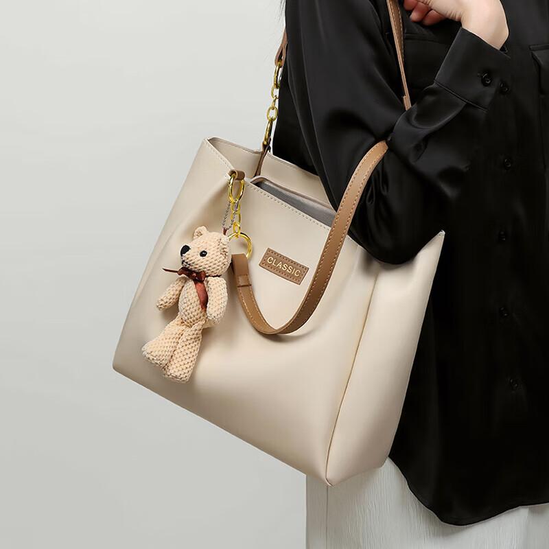 Love Sea Leather Handbag, Women's Tote Bag, Large Capacity, Shoulder Bag, Commuter Bag