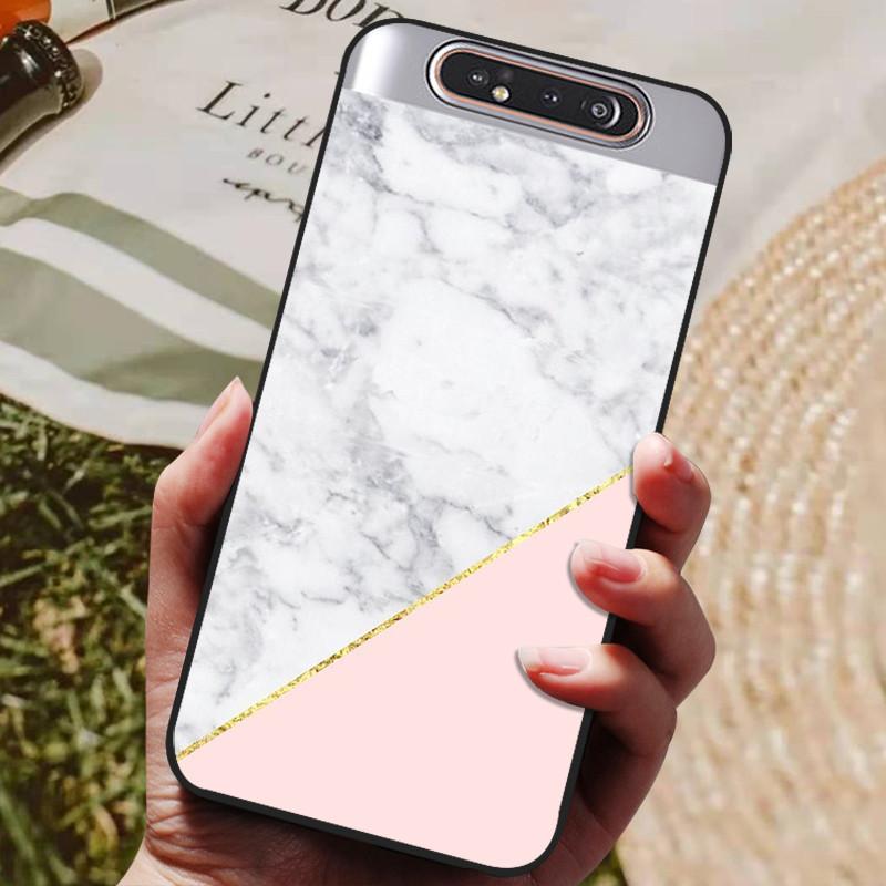 Per Samsung A80 Custodia Cover Posteriore in Silicone Custodia per Telefono Per Samsung Galaxy A80 Custodie per Galaxy A 80 A805F A805 Paraurti Morbido Funda