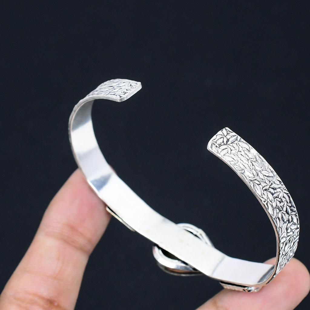 925 Silver Pear Septarian Gemstone Artisan Root Chakra Sister New Bangle Jewelry