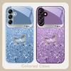 Blue white dot texture For Samsung A20 30 22 23 24 25 26 31 32 A33 34 35 42 50 51 52 53 54 55 56 70 71 72 73 glass phone case