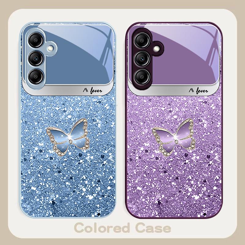 Blue white dot texture For Samsung A20 30 22 23 24 25 26 31 32 A33 34 35 42 50 51 52 53 54 55 56 70 71 72 73 glass phone case
