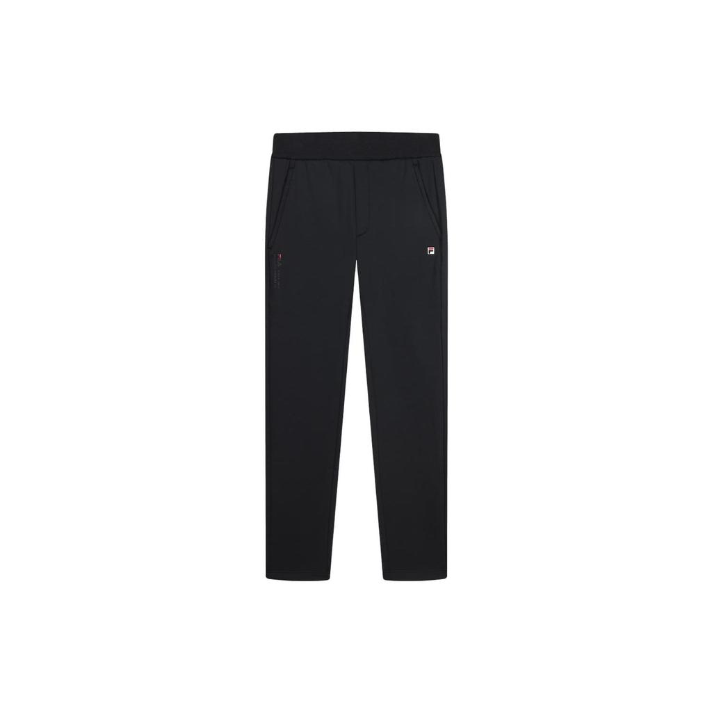 FILA Solid Color Logo Straight Leg Knit Sports Pants Men bottoms Legendary-Blue F11M341603F-NV