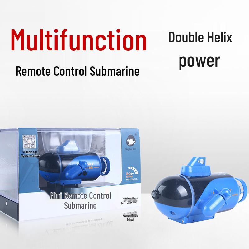 Golden Light RC Mini Submarine Model - Nuclear Submarine, Small Remote-Controlled Boat, Rechargeable, Perfect for Kids