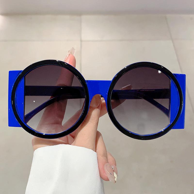 Luxury Brand Designer Y2K Oversized Round Sunglasses Women For Men Popular Sun Glasses Vintage Punk Big Frame Colorful Shades UV