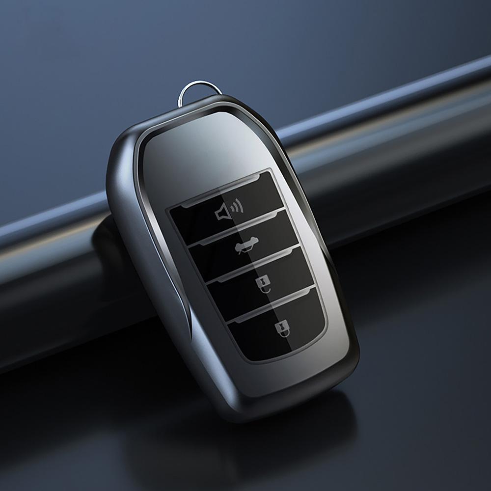 2 3 4 Buttons Tpu Car Key Case Cover For Toyota Land Cruiser 200 300 Fortuner Camry Prado Crown Tlk 200 Yaris Cross Hilux Innova