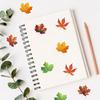 Autumn Stickers Leaves Laser Stickers Waterproof Sealing Sticker Phone Scrapbook Gifts DIY Labels Autumn Halloween Home Decor
