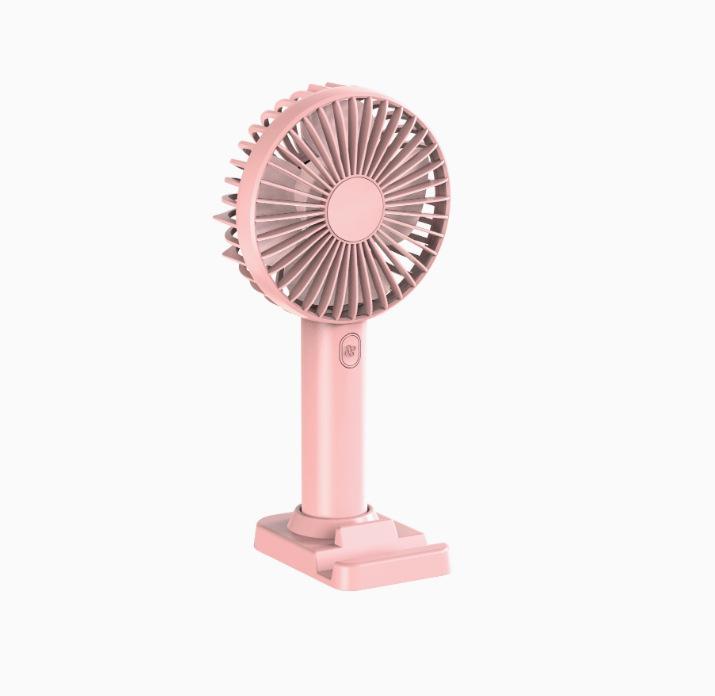Portable USB Mini Fan: Silent, Desktop-Friendly, Customizable Logo for Summer 212x105x90 mm розовый