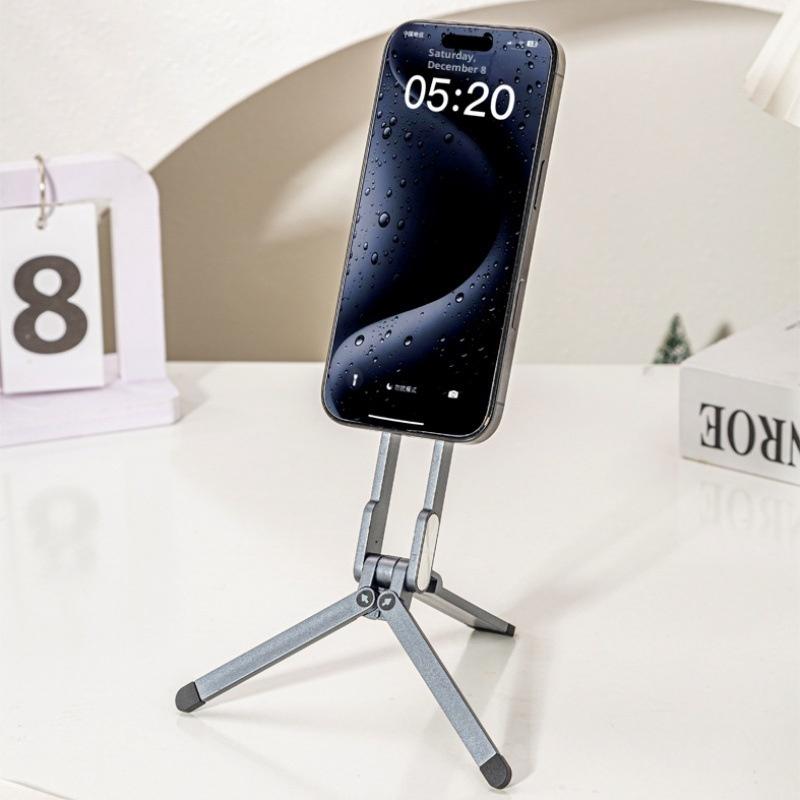 1 Set Magnetic Cell Phones Tripod Mount Foldable Portable Phone Holder Stand For Magsafe Phone 16 15 14 13 12 Pro Max