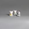 2 Pcs Mini Dog Figurines, Tiny Resin Puppy Figures, Cute Miniature Animal Statues for Desktop, Car Decoration, Micro Landscape, Dollhouse Accessory