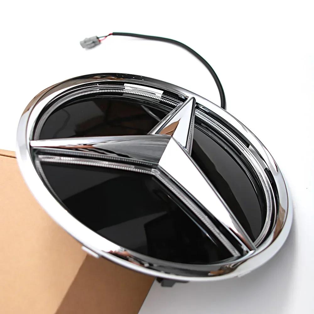 AABID1 ABS Chrome Silver Glossy Black Star Front Grille Decorative Badge OE Style Emblem Chrome Silver For Mercedes Benz E-Class W213