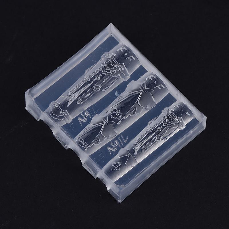Chinese Style Cloud Shoulder Apparel Nail Art Mold 3D High-Transparency Silicone Carved Template Nail Art Accessories