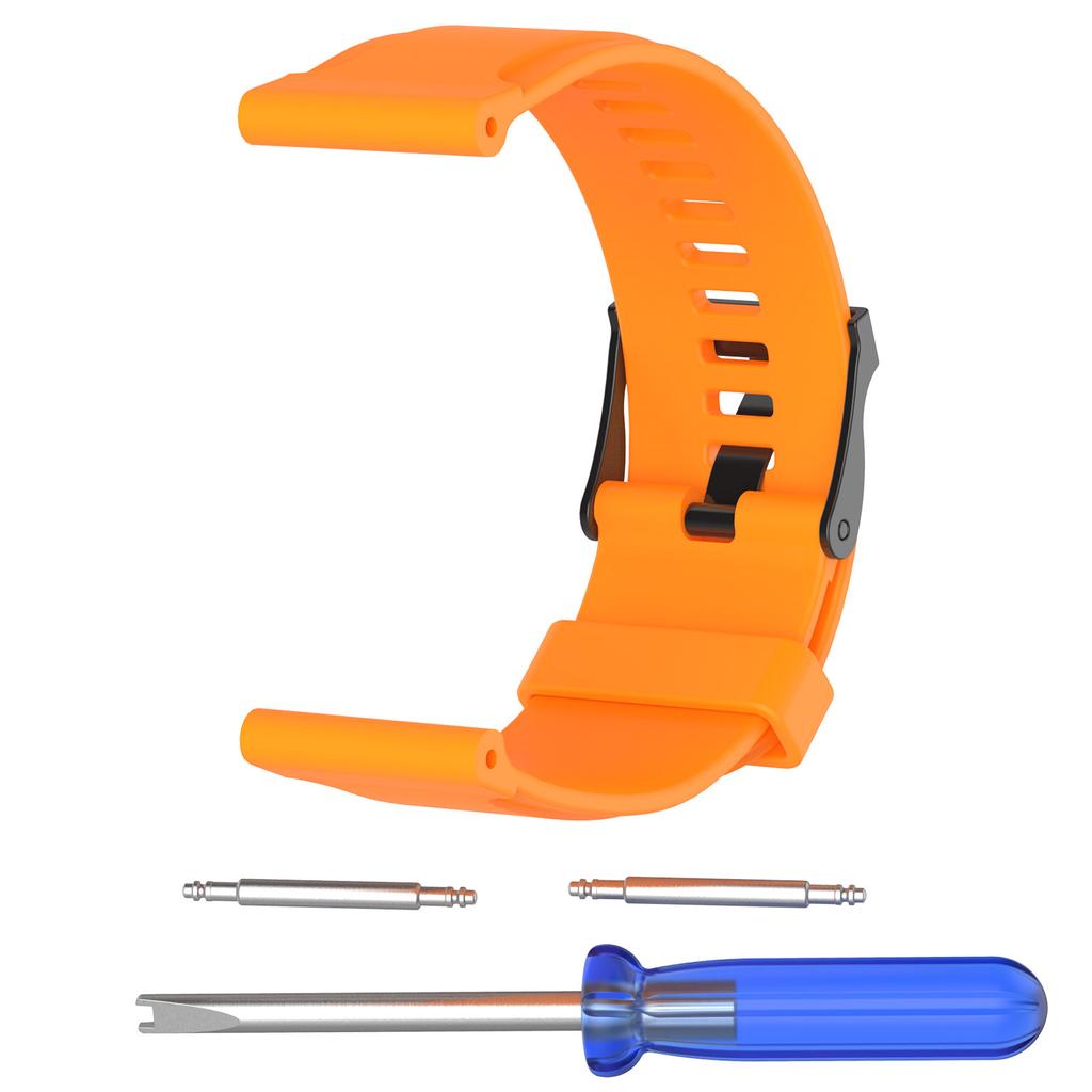 Silicone Watch Strap for Suunto Traverse with Spring Bars and Tool