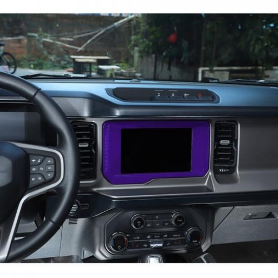 Purple Central Console GPS Navigation Panel Frame Trim Cover For Bronco -25