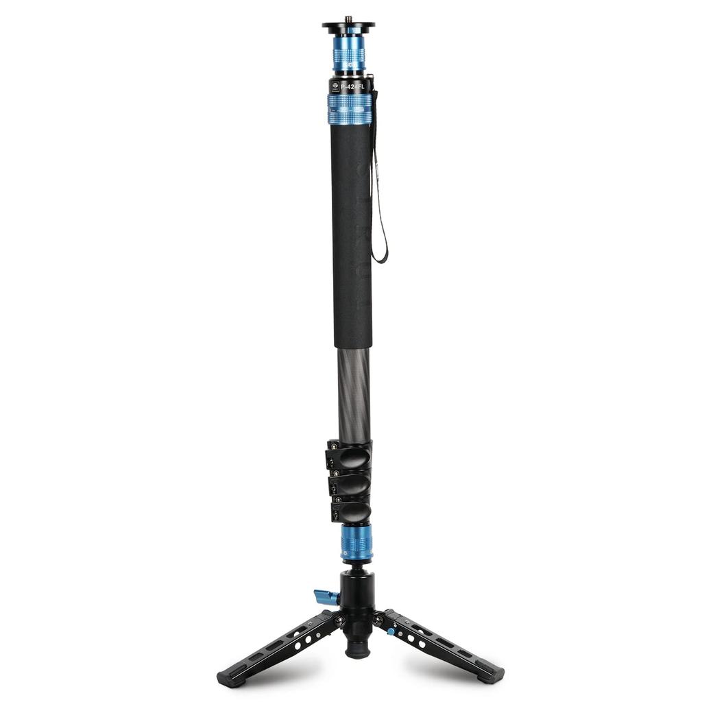 SIRUI Camera Carbon Fiber Monopod with Portable and Lightweight Maximum Load 26 4 Modular Quick Release Plate P-424FL Monopod, 75-inch Legs, Monopod,