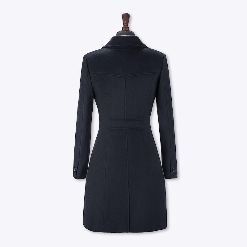 Treamon Women's Mid-Length Wool Cashmere Professional Coat