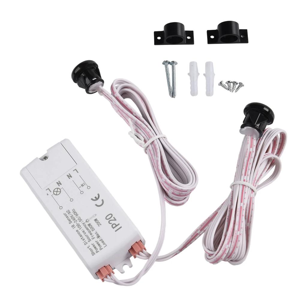 200W/500W Dual Touch Sensor Proximity Switch 220V5A 50Hz Double-door Induction Switches, Double-handed Sweep Induction Switch