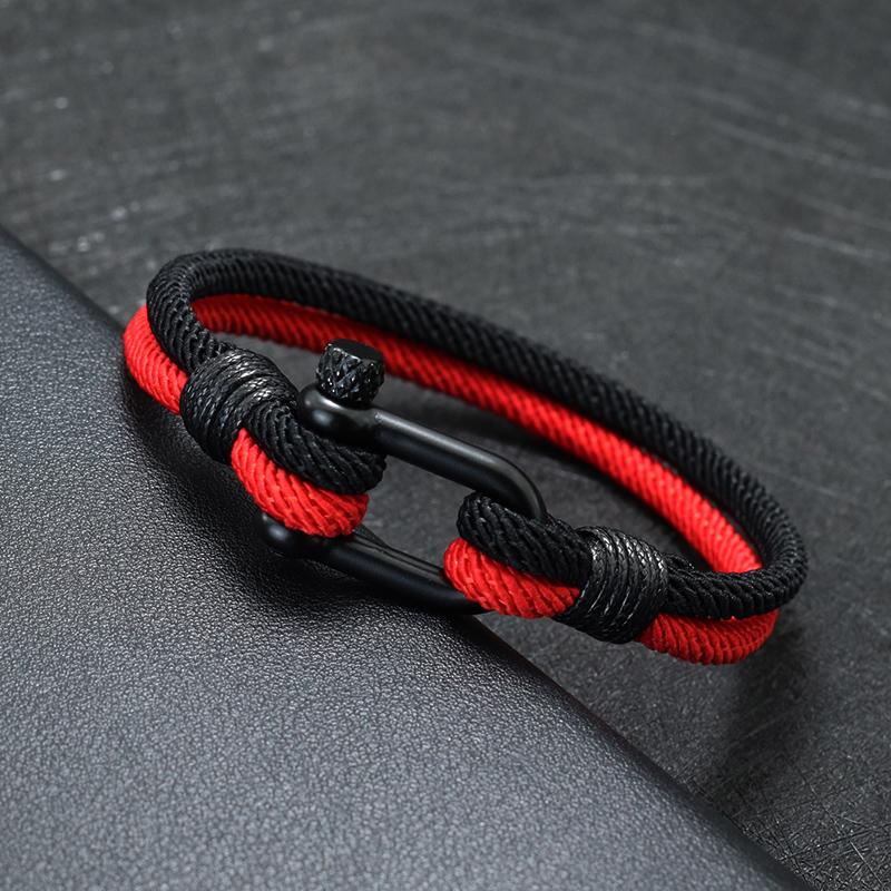 Fashion Mens Bracelet Rope Ukrainian Symbol Braclet Bicolor Matching Macrame Braslet Festival Accessories Brazil Pulseras Homme