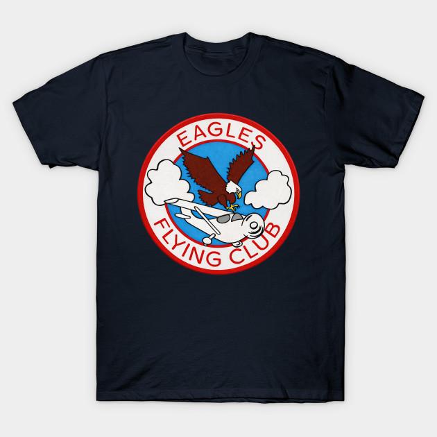 

Men Black Print T-shirt Eagles Flying Club Back Patch - Iron Eagle Movie No-Cut Transfer Paper Print Cotton Tshirt 4XL тёмно-синий