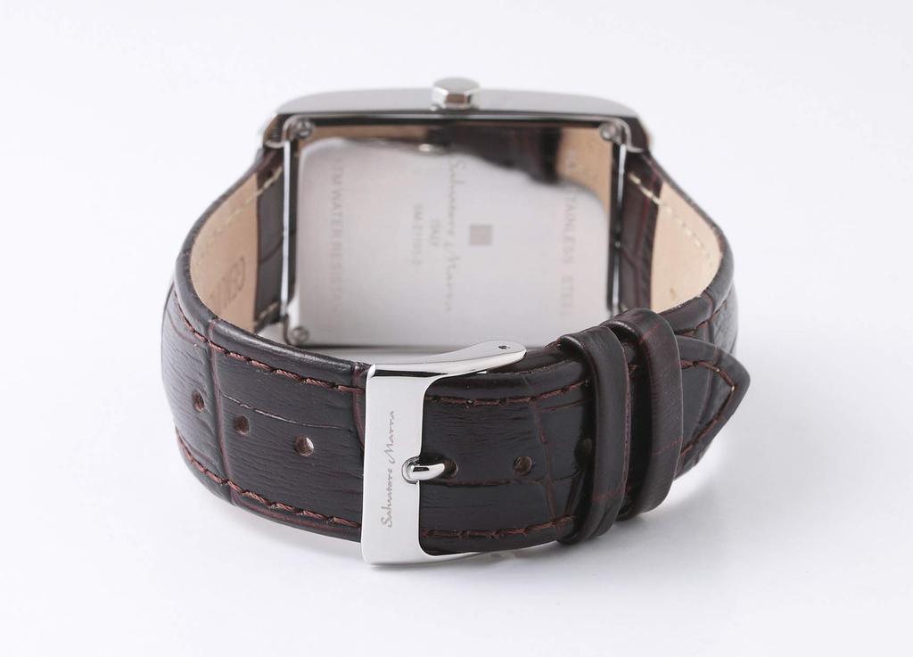 Salvatore Marra Men's and Women's Analog Quartz Watch with White Leather Strap (SSWH) and Cloth Included [Parallel Import]