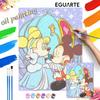Mickey Minnie Cinderella Carriage Oil Paint by Numbers Painting Kit Handmade Diy Home Decoration Gift