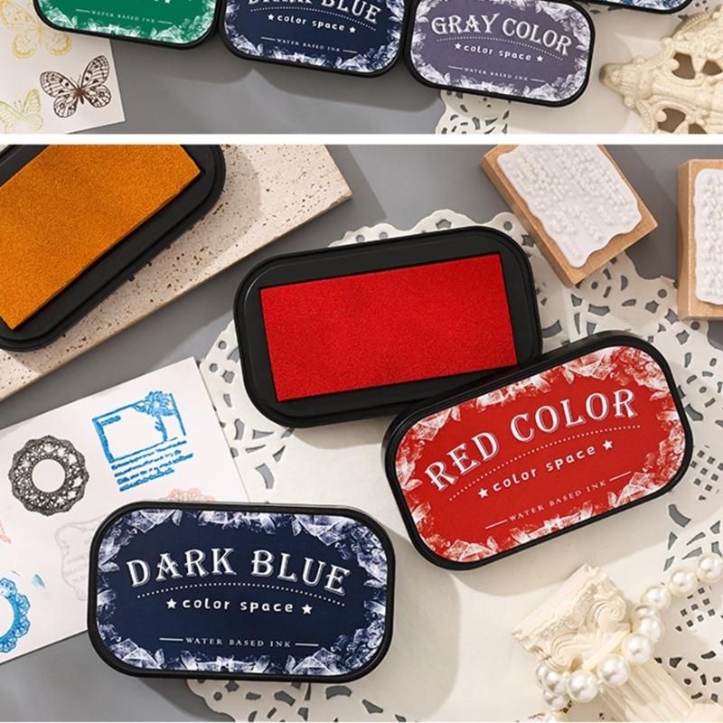 Quick-Drying Ink Pad Scrapbooking Ink Pad Retro Color Ink Pad Water Based Ink Pad for Projects
