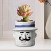 Ceramic Flower Pot Funny Cartoon Planter Artwork Modern Cute Plant Flowerpot for Balcony