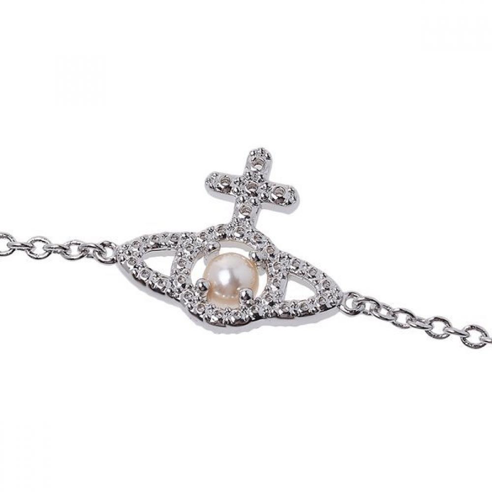 Vivienne WeStwood Fw25 Women S Pearl Chain Bracelet 6102021e P132