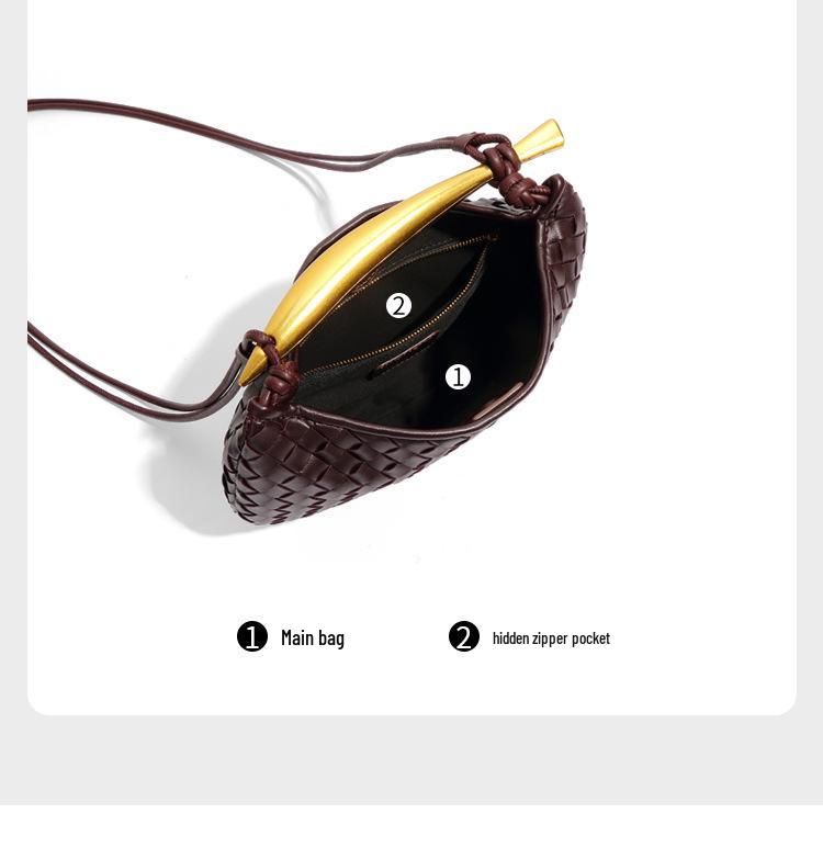 Niszowy Design Sardynkowa Tkana Torebka Pieróg: Uniwersalna torba na ramię i przez ramię