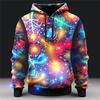 Felpa Carina con Stampa Pan di Zenzero di Natale Uomo e Donna Festival Regalo Divertente Cappotto con Cappuccio Colorato Fantasia Cibo Maglione con Cappuccio di Natale
