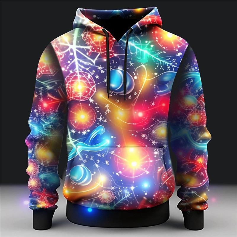 Felpa Carina con Stampa Pan di Zenzero di Natale Uomo e Donna Festival Regalo Divertente Cappotto con Cappuccio Colorato Fantasia Cibo Maglione con Cappuccio di Natale