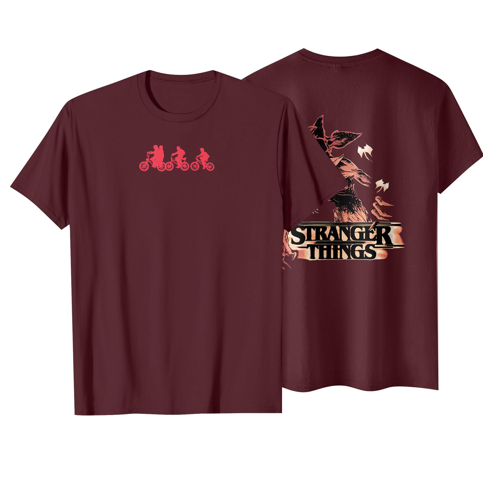 

Детская повседневная футболка с коротким рукавом и принтом букв 150 винный