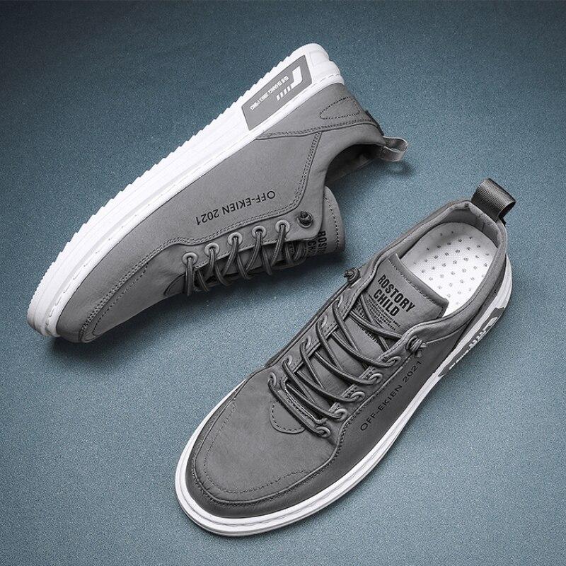 Buy Men's Canvas Shoes Comfortable AllMatch Solid Male Sneakers
