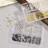 Easy Apply Solid Metal Rivet Nails Decoration Punk Type Embellishments For Handmade Manicures