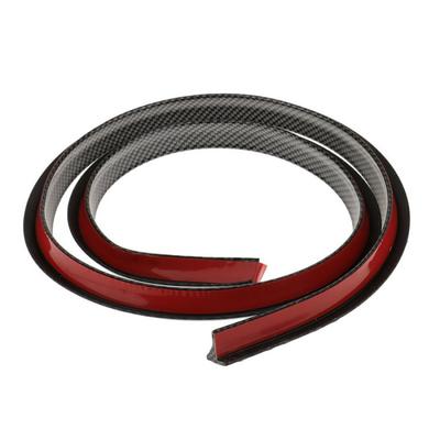 2Pcs 150Cm Universal Carbon Fiber Color Rubber Car Fender Flare Wheel Eyebrow Protector Wheel Arch Trim Strip