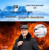 Fleece-Lined Cotton Jacket for Middle-Aged to Elderly Men: Winter Coat for 60, 70, and 80-Year-Olds.