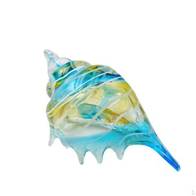 Skleněná ulita Figurka Kreativní socha Jedinečná dekorace na plochu, Art Ornament Moderní Socha pro