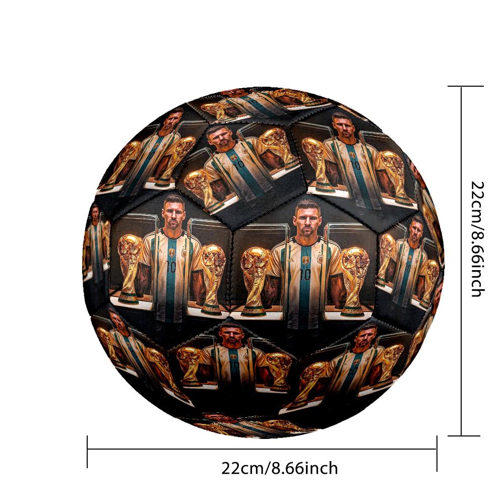Messi 10 Number World Cup Champion Size 5 Soccer Ball Machine Sewn Indooroutdoor Universal Football Unique Gift For Soccer Lovers