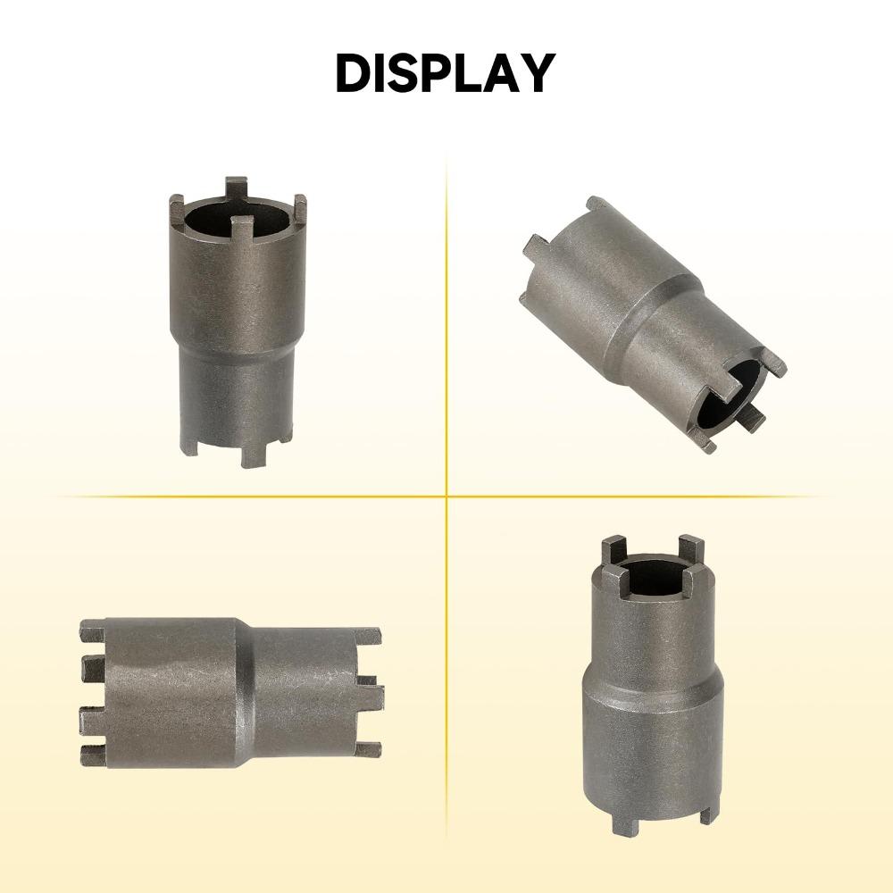 Svart clutchlåsnøkkel dobbelthylse motorsykkel mutterfjerningsverktøy for de fleste motorsykler
